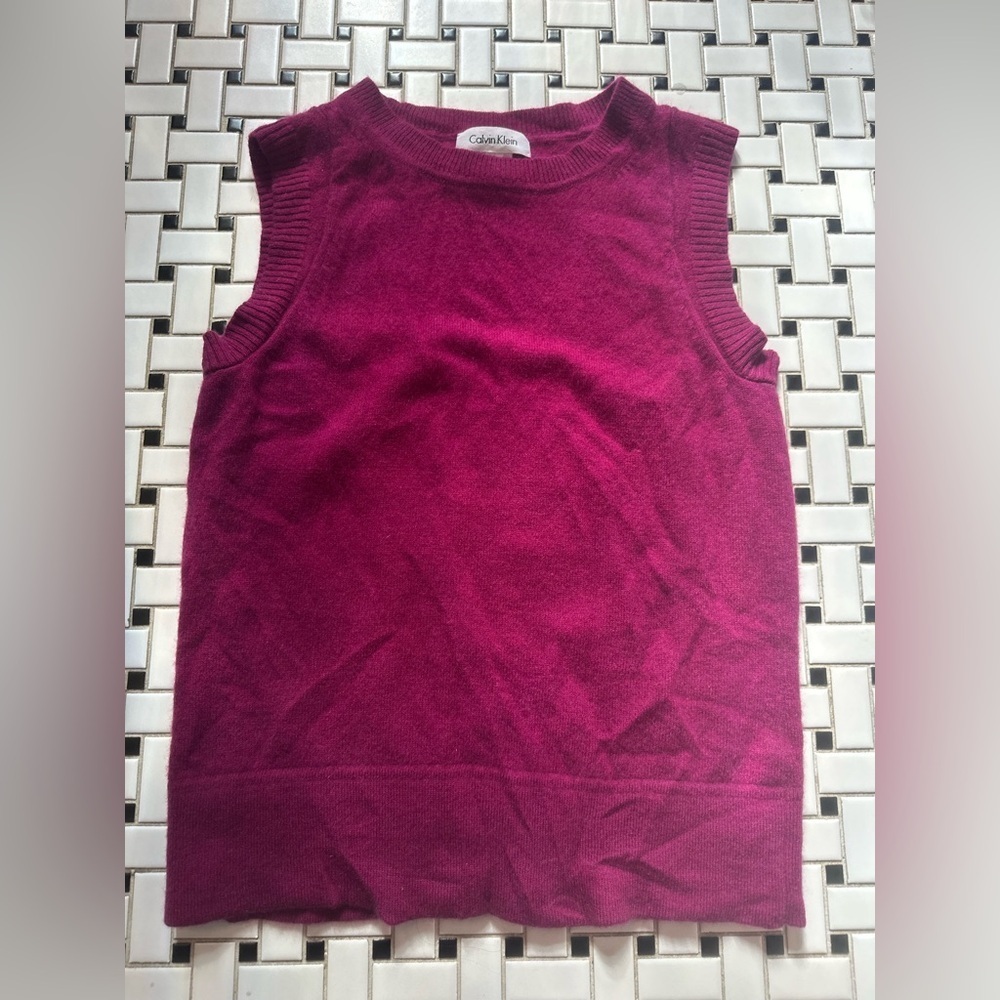 Calvin Klein Rich Pink Knit Top